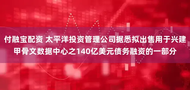 付融宝配资 太平洋投资管理公司据悉拟出售用于兴建甲骨文数据中心之140亿美元债务融资的一部分